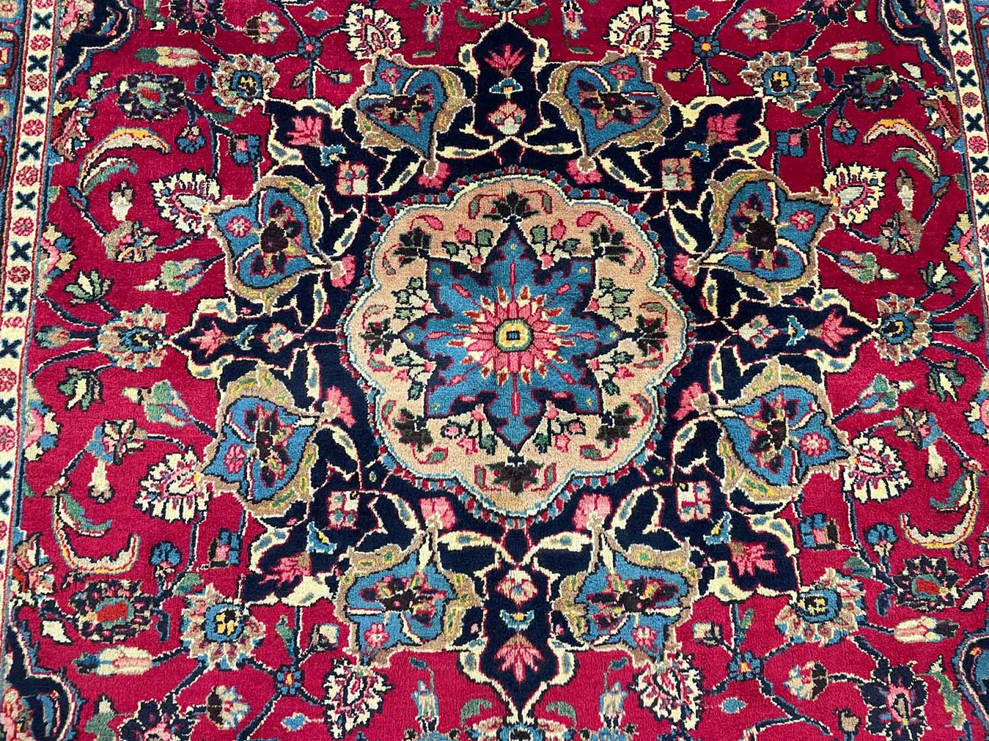 Perserteppich Maschhad 280 x 200 cm Wolle handgeknüpft