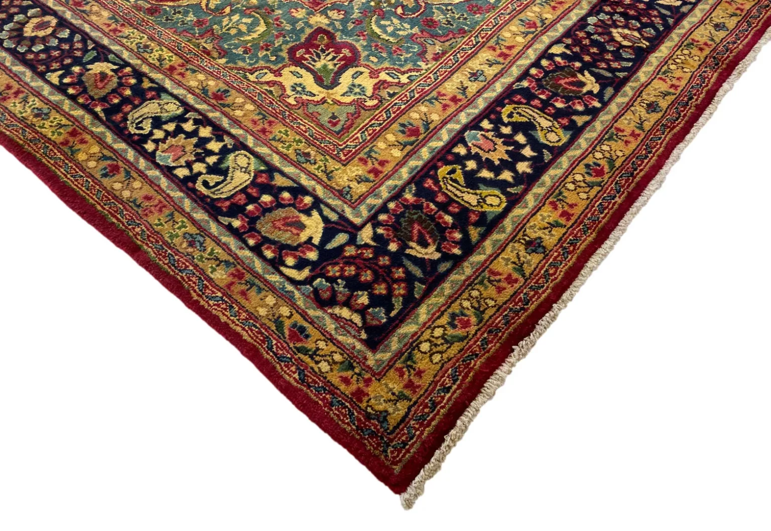 maschhad-perserteppich-300-x-198-cm-florales-muster-hohe-knotendichte-3 Perserteppich Maschhad 300 x 198 cm Wolle handgeknüpft
