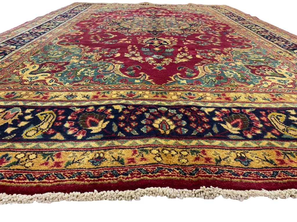 maschhad-perserteppich-300-x-198-cm-florales-muster-hohe-knotendichte-4 Perserteppich Maschhad 300 x 198 cm Wolle handgeknüpft