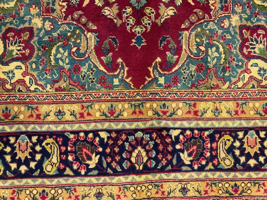 maschhad-perserteppich-300-x-198-cm-florales-muster-hohe-knotendichte-6 Perserteppich Maschhad 300 x 198 cm Wolle handgeknüpft