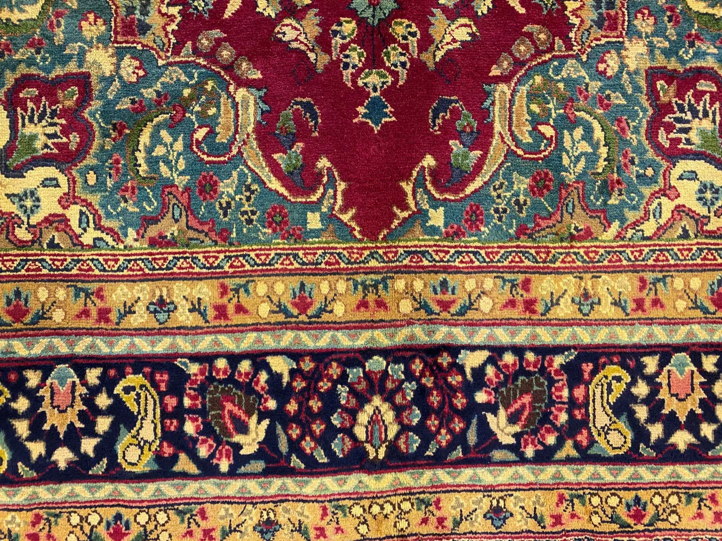 maschhad-perserteppich-300-x-198-cm-florales-muster-hohe-knotendichte-6 Perserteppich Maschhad 300 x 198 cm Wolle handgeknüpft