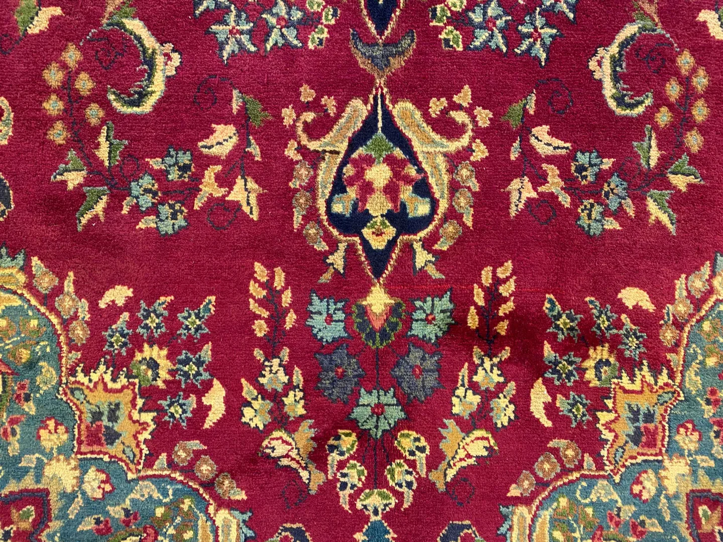 maschhad-perserteppich-300-x-198-cm-florales-muster-hohe-knotendichte-7 Perserteppich Maschhad 300 x 198 cm Wolle handgeknüpft