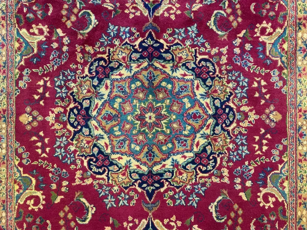 maschhad-perserteppich-300-x-198-cm-florales-muster-hohe-knotendichte-8 Perserteppich Maschhad 300 x 198 cm Wolle handgeknüpft