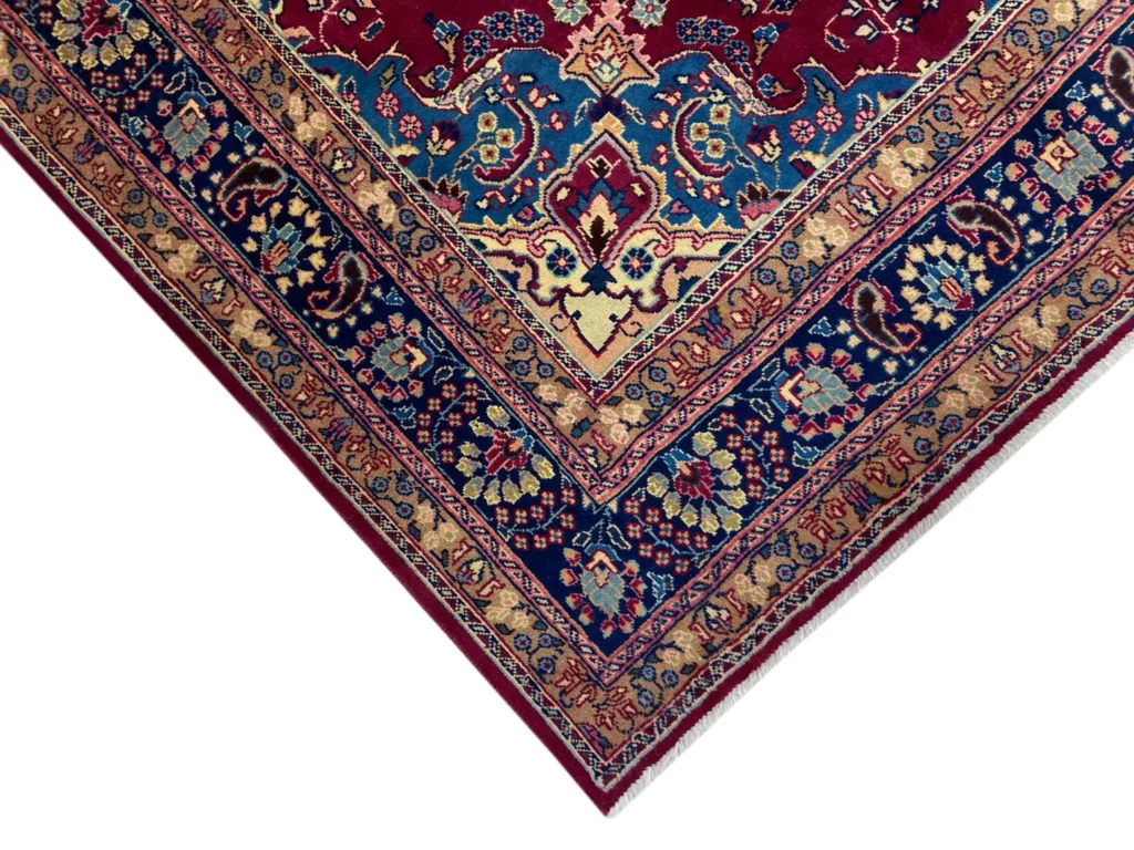 maschhad-perserteppich-301-x-195-cm-180000-knoten-m-florales-muster-1-3 Perserteppich Maschhad 301 x 195 cm Wolle handgeknüpft