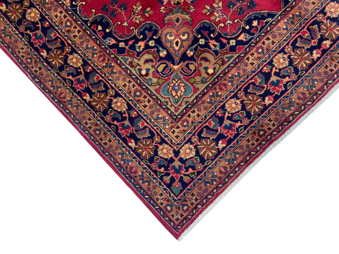 maschhad-perserteppich-300-x-196-cm-250000-knoten-m-florales-muster-1-3 Perserteppich Maschhad 300 x 196 cm Wolle handgeknüpft