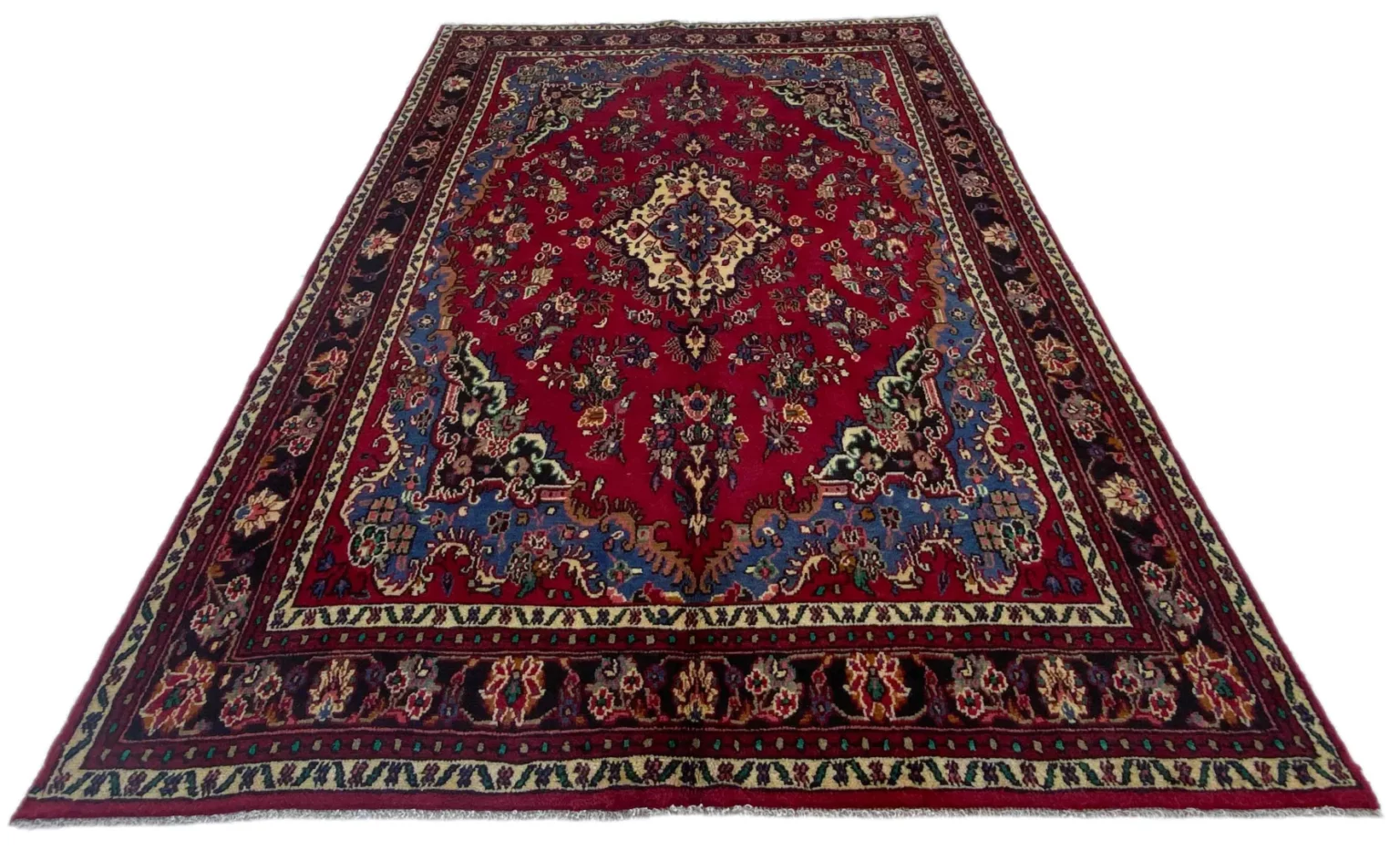 hamadan-teppich-314-x-213-cm-knotendichte-100000-350000-handgeknupft-1-1 Perserteppich Hamadan 314 x 213 cm Wolle handgeknüpft