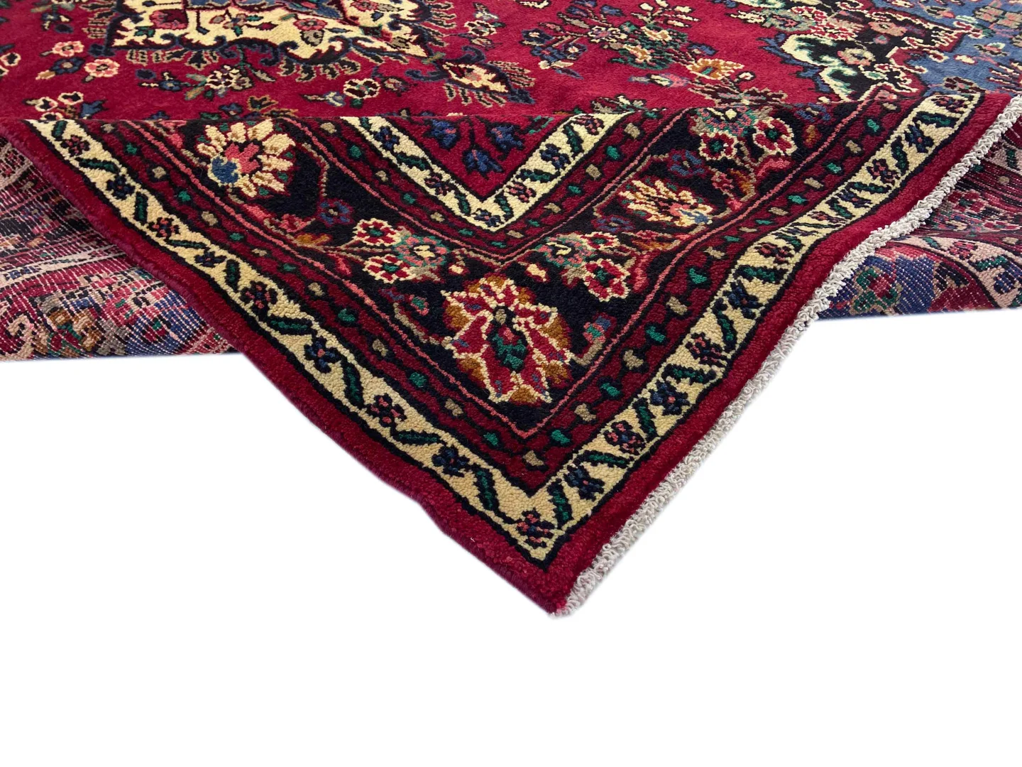 hamadan-teppich-314-x-213-cm-knotendichte-100000-350000-handgeknupft-1-4 Perserteppich Hamadan 314 x 213 cm Wolle handgeknüpft