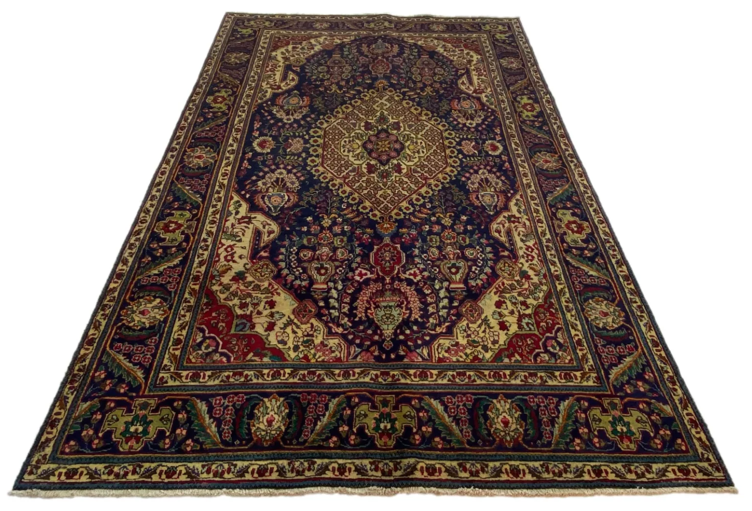 Perserteppich Täbris 325 x 206 cm Wolle handgeknüpft