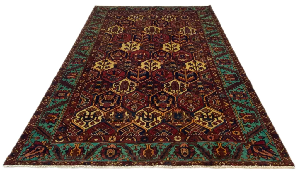 bakhtiar-teppich-303-x-210-cm-150000-200000-knoten-gartenmuster-aus-1 Perserteppich Bakhtiar 303 x 210 cm Wolle handgeknüpft