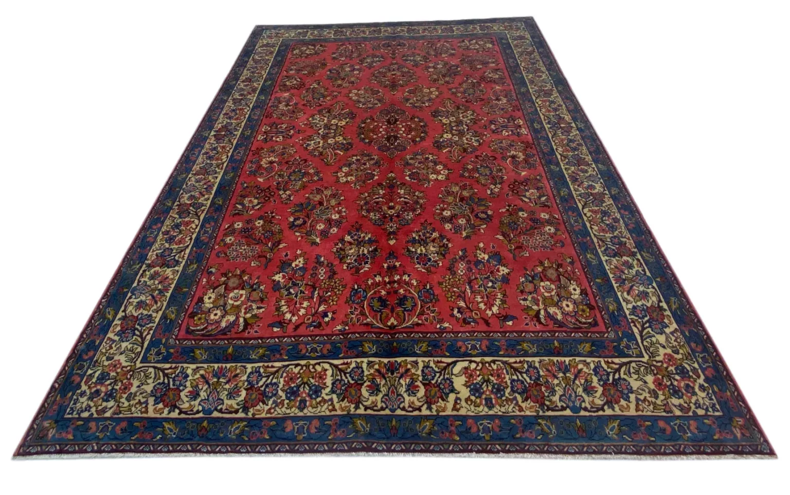 Perserteppich Sarough 327 x 216 cm Wolle handgeknüpft