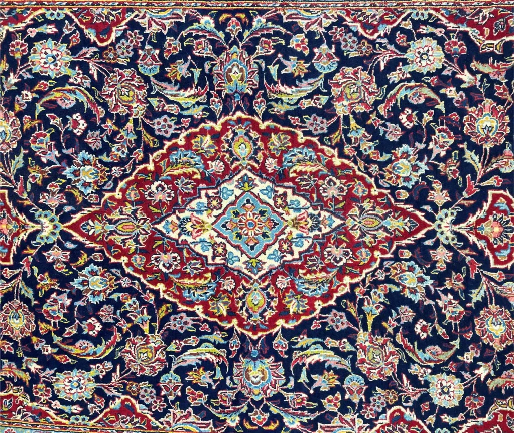 Perserteppich Keshan 310 x 186 cm Schafwolle handgeknüpft