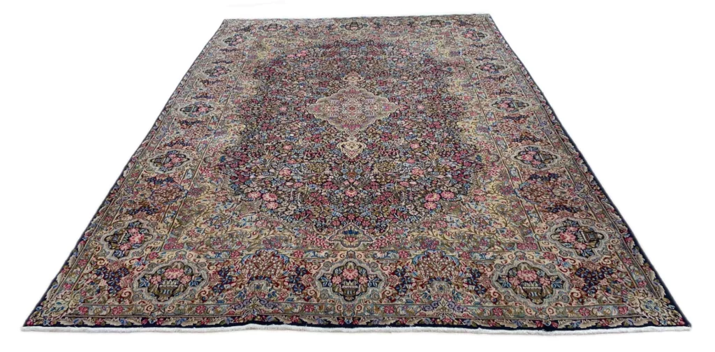 Perserteppich Kerman 347 x 240 cm Naturfasern handgeknüpft