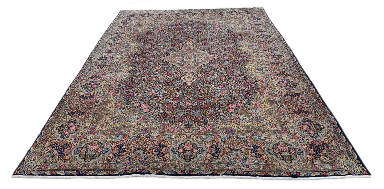Perserteppich Kerman 347 x 240 cm Naturfasern handgeknüpft