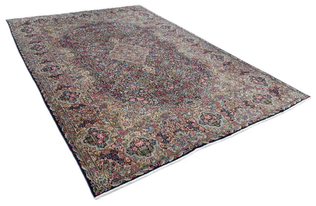 Perserteppich Kerman 347 x 240 cm Naturfasern handgeknüpft