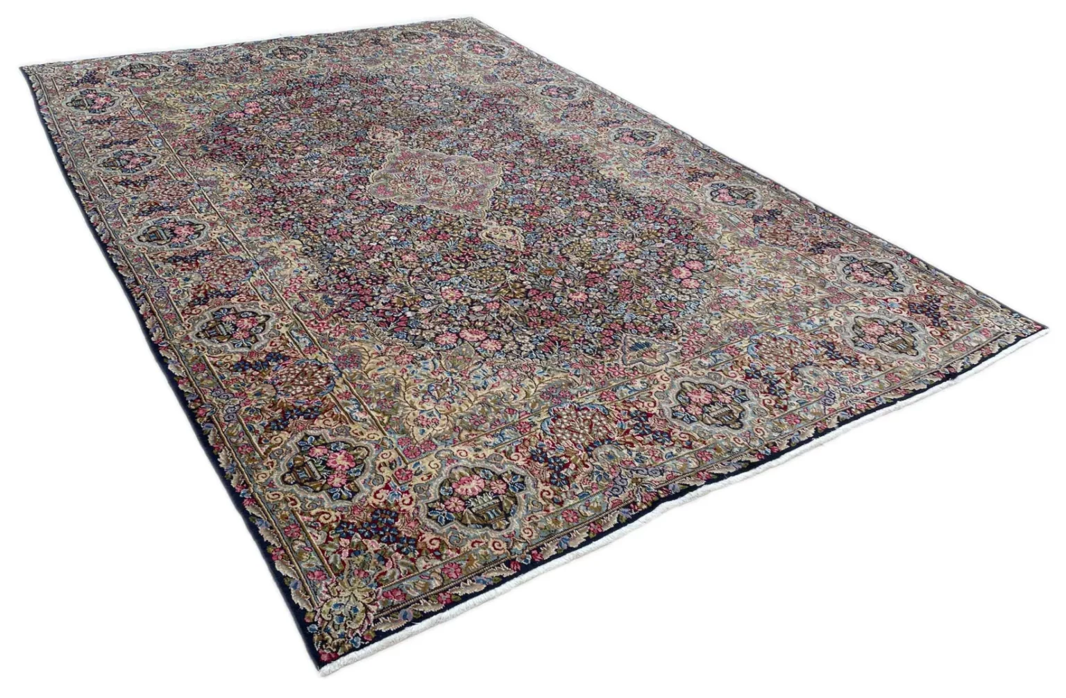 Perserteppich Kerman 347 x 240 cm Naturfasern handgeknüpft