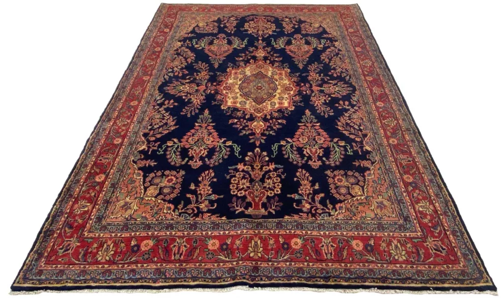 Perserteppich Hamadan 306 x 206 cm Wolle Handgeknüpft