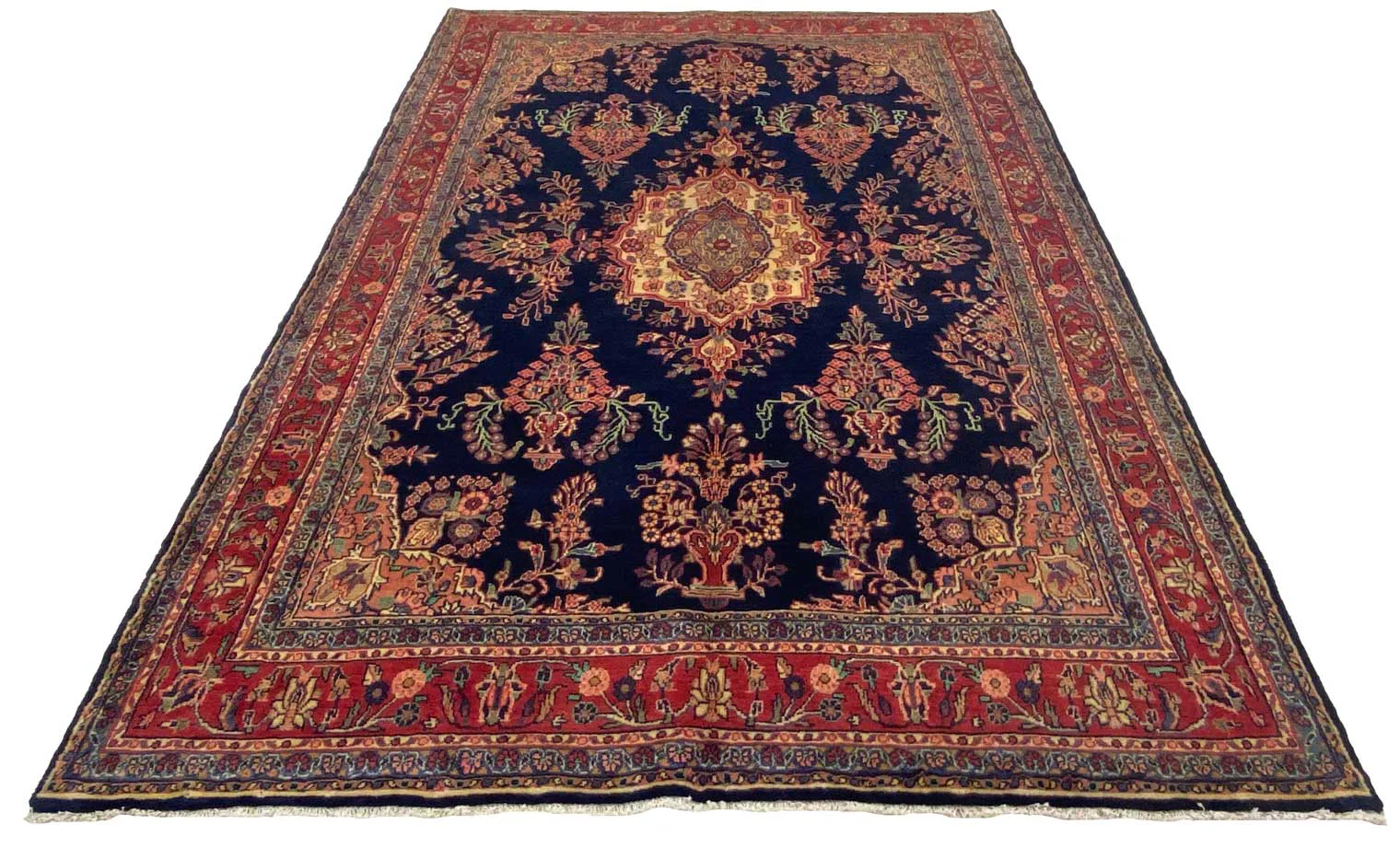 Perserteppich Hamadan 306 x 206 cm Wolle Handgeknüpft