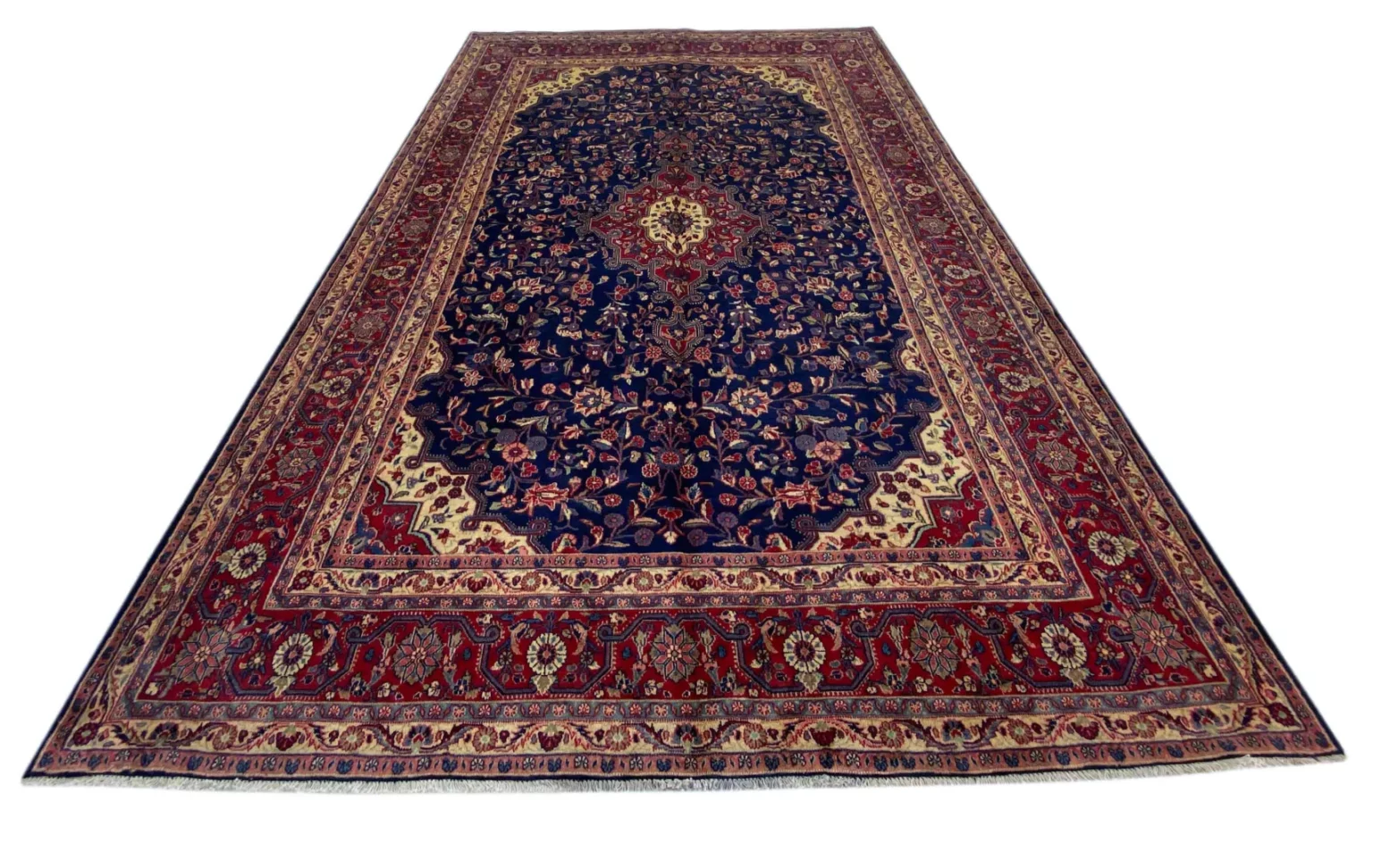 Perserteppich Hamadan 340 x 218 cm Wolle handgeknüpft