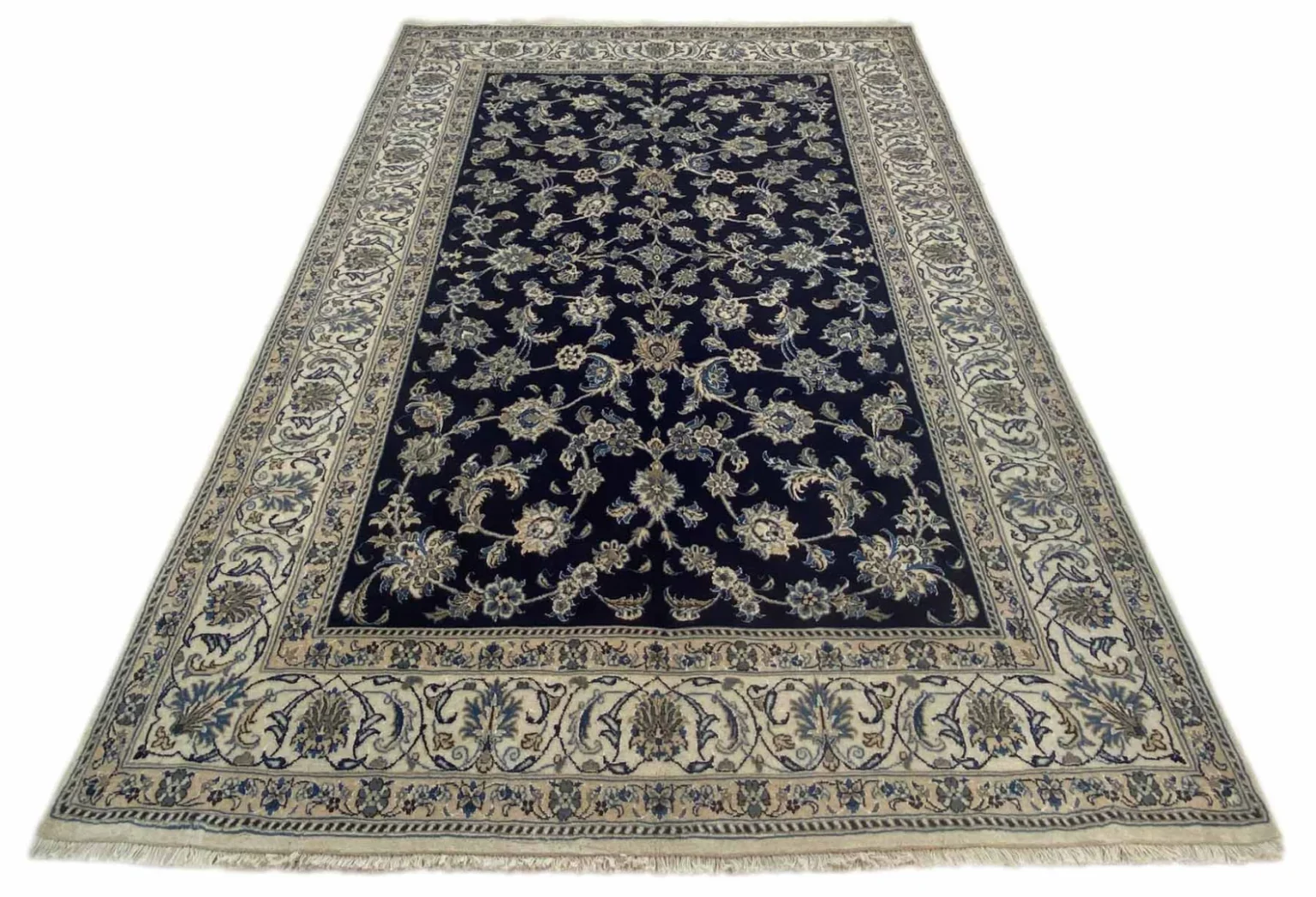 nain-teppich-288-x-193-cm-4-lah-klassisch-florales-muster-handgeknupft-1-1 Perserteppich Nain 288 x 193 cm Wolle handgeknüpft