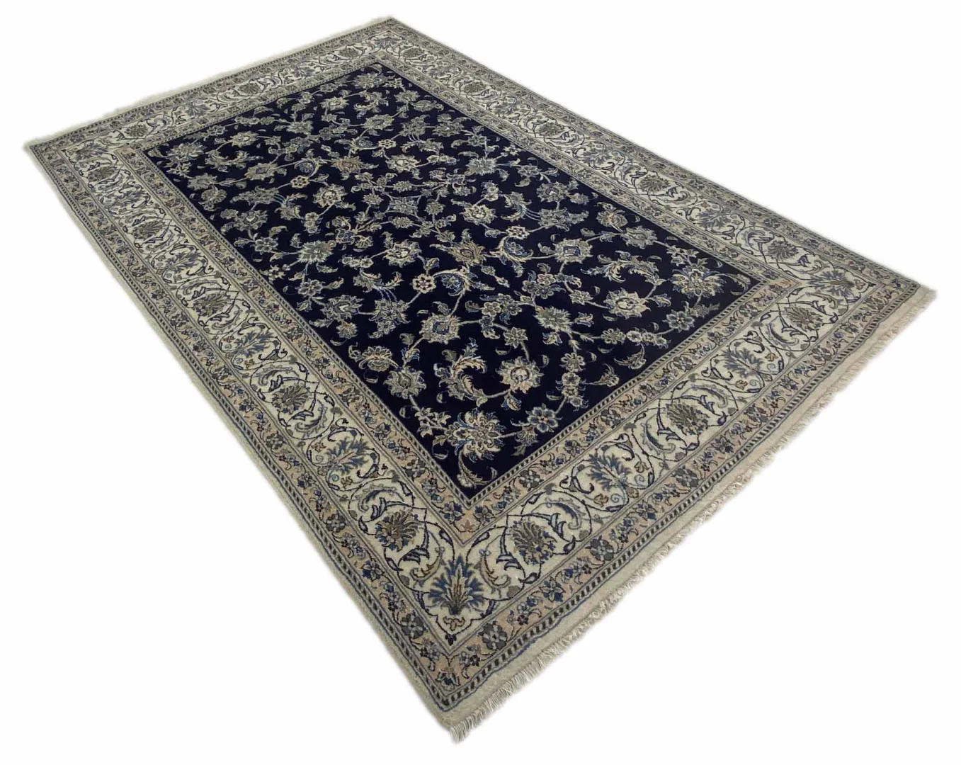 nain-teppich-288-x-193-cm-4-lah-klassisch-florales-muster-handgeknupft-1-2 Perserteppich Nain 288 x 193 cm Wolle handgeknüpft