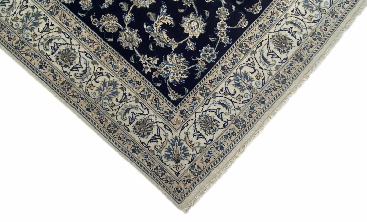 nain-teppich-288-x-193-cm-4-lah-klassisch-florales-muster-handgeknupft-1-3 Perserteppich Nain 288 x 193 cm Wolle handgeknüpft