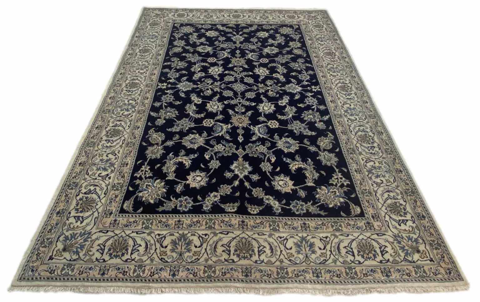 nain-teppich-290-x-195-cm-4-lah-klassisches-florales-muster-handgeknupft-1-1 Perserteppich Nain 290 x 195 cm Wolle handgeknüpft