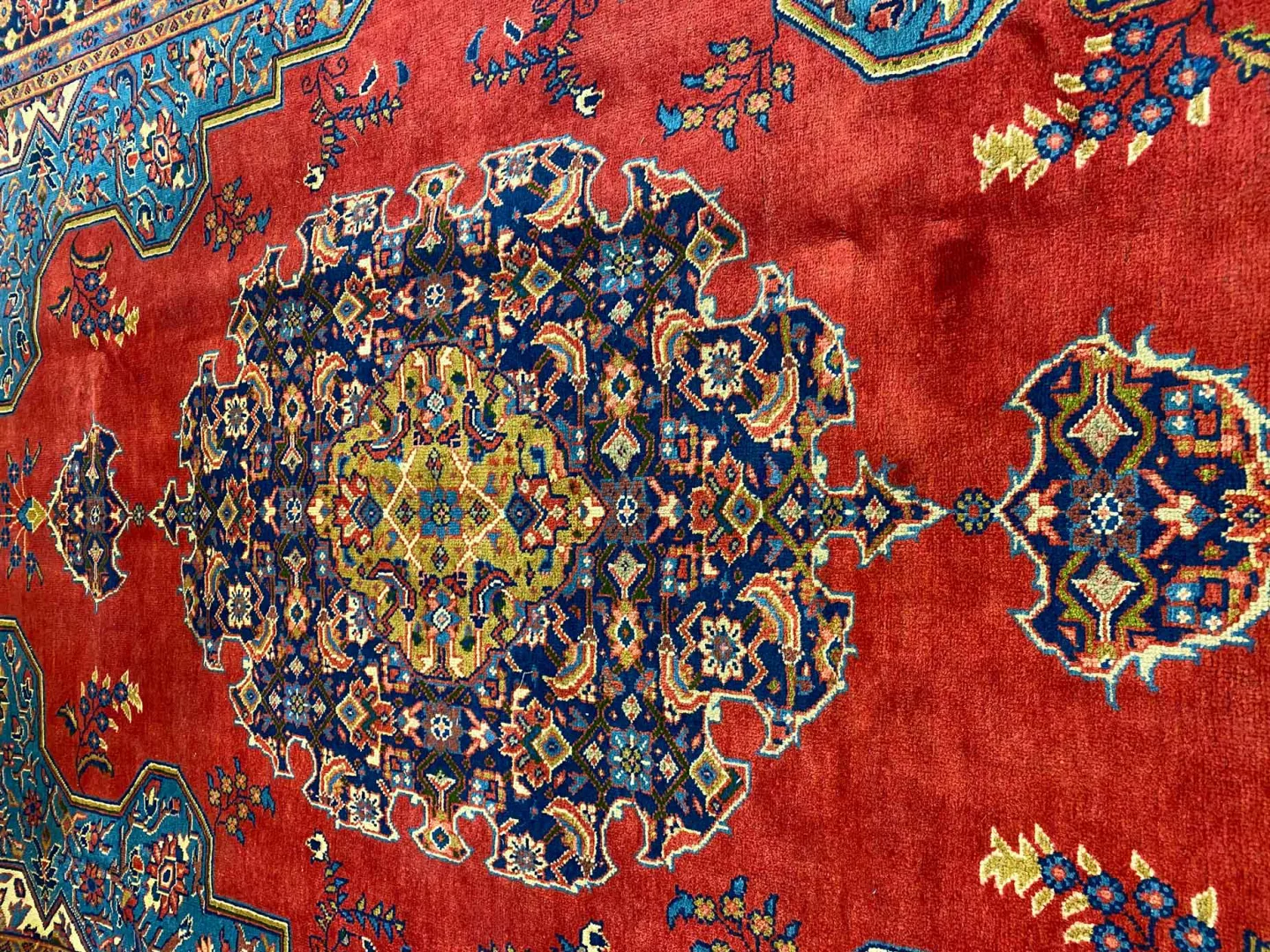 Perserteppich Sarough 337 x 235 cm Wolle handgeknüpft