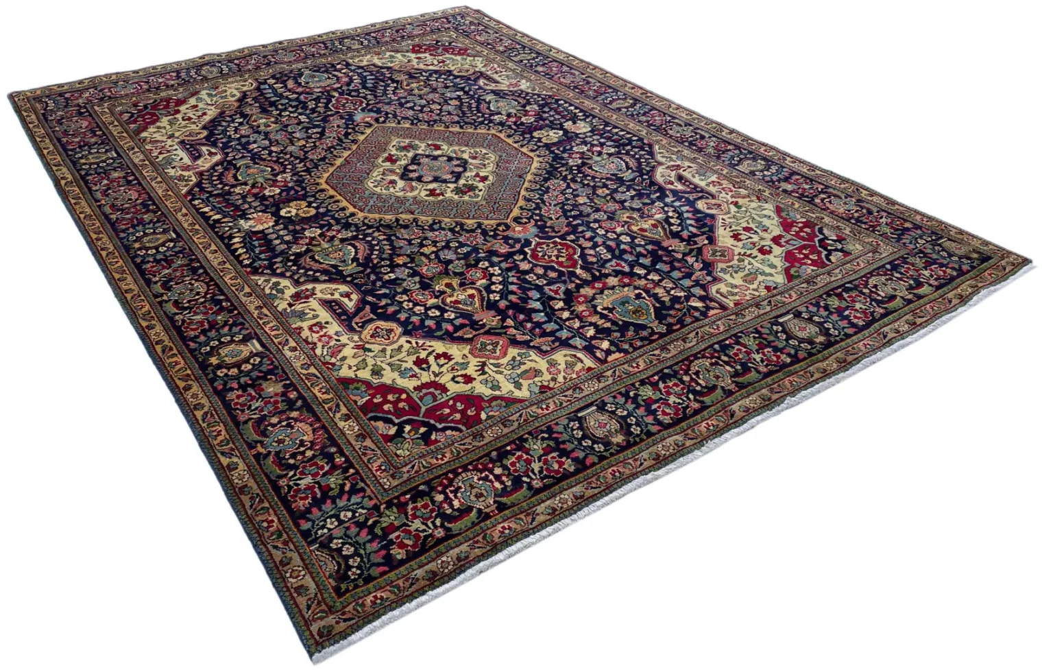 Perserteppich Täbris 354 x 254 cm Wolle handgeknüpft