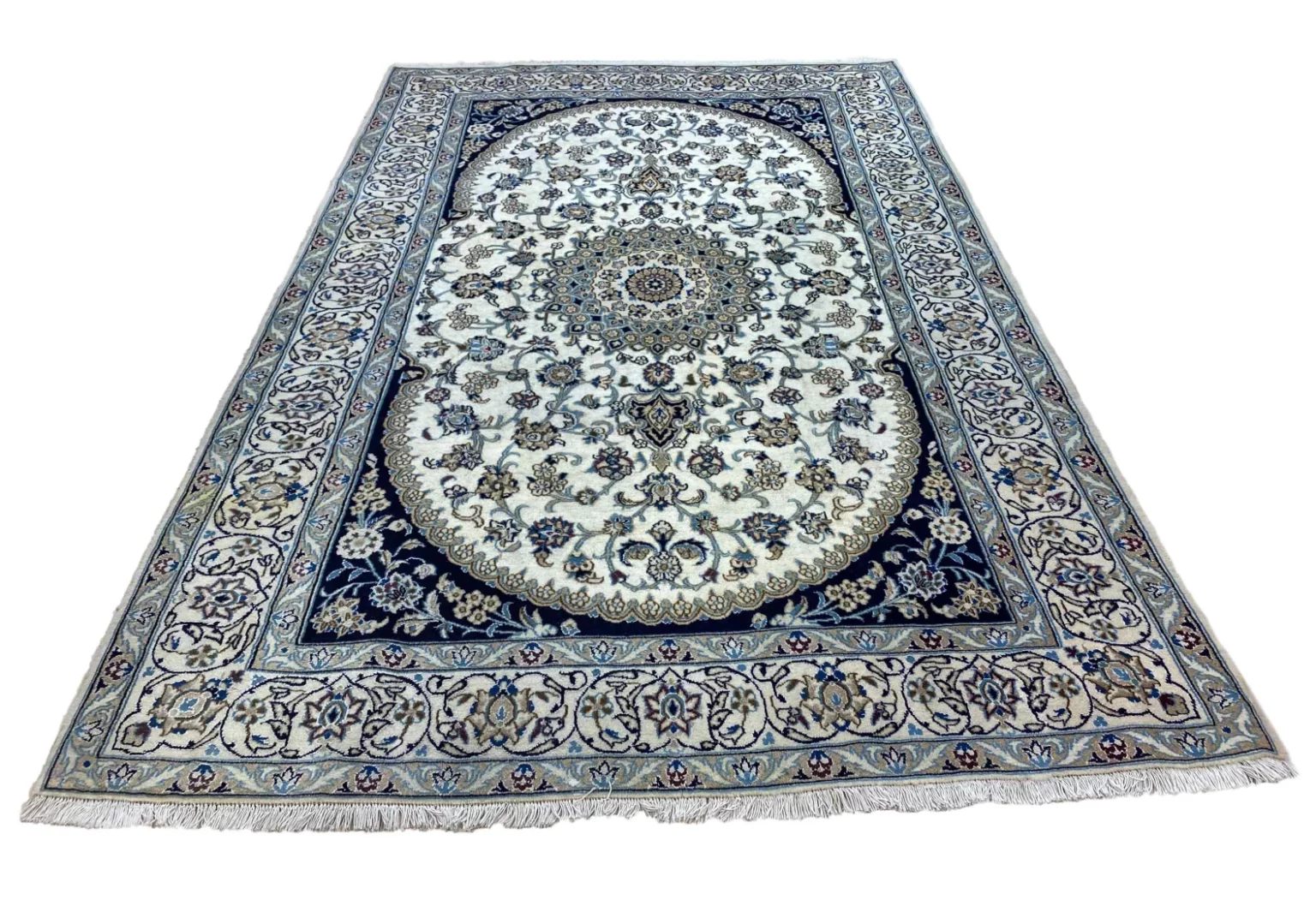 Perserteppich Nain 300 x 196 cm Wolle handgeknüpft