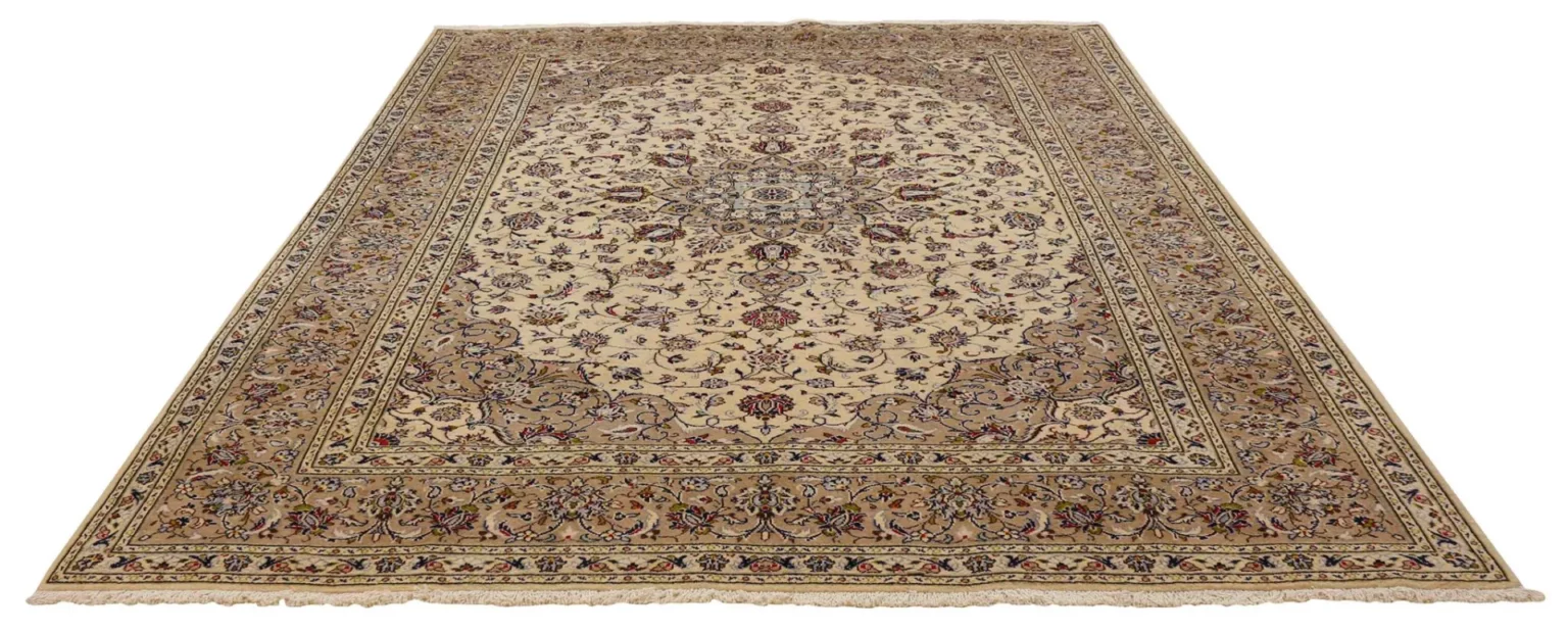 Perserteppich Keshan 348 x 245 cm Schafwolle handgeknüpft