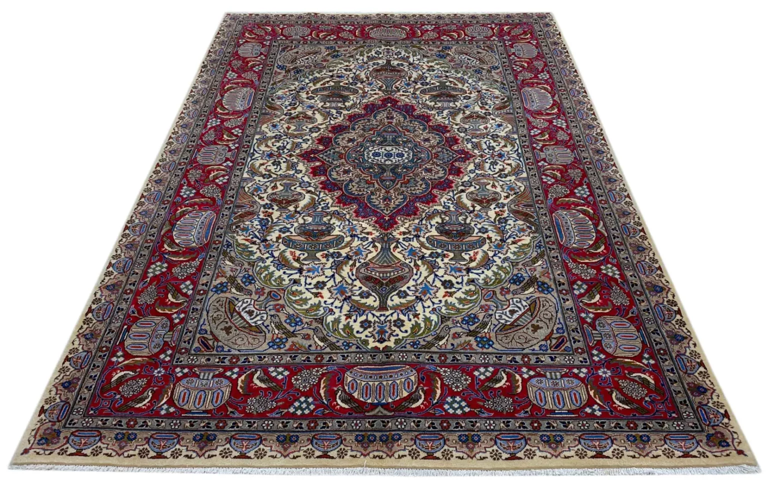 Perserteppich Kashmar 296 x 196 cm Wolle handgeknüpft