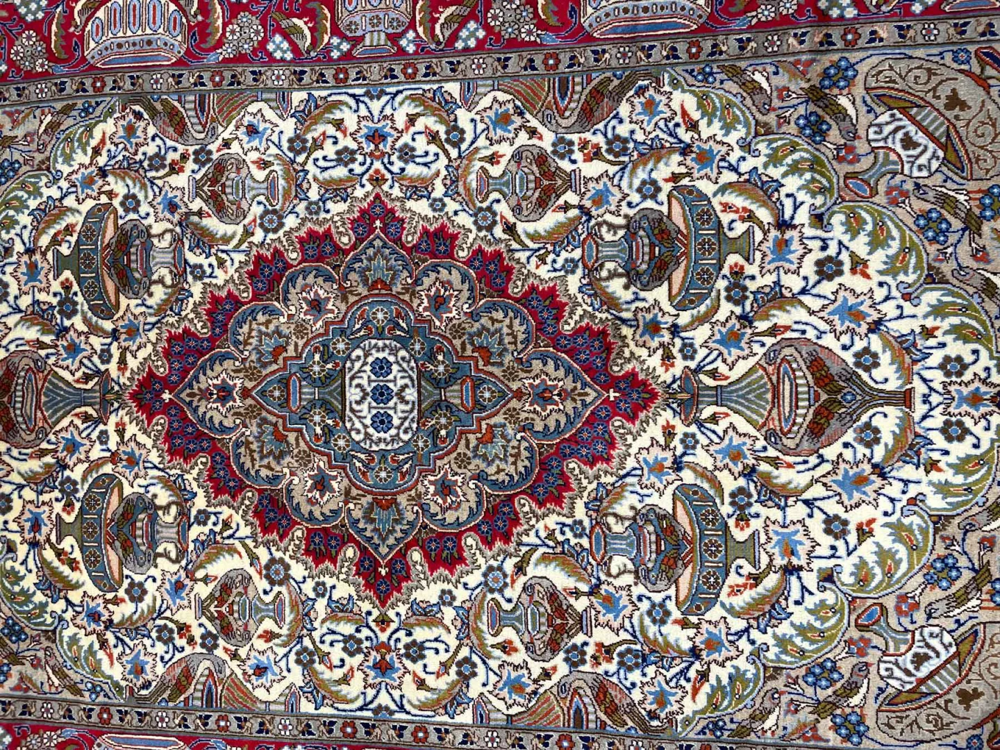 Perserteppich Kashmar 296 x 196 cm Wolle handgeknüpft