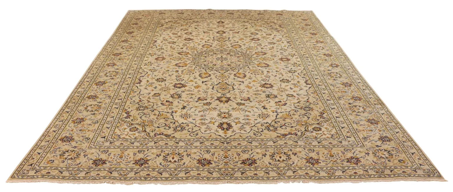 Perserteppich Keshan 348 x 250 cm Schafwolle handgeknüpft