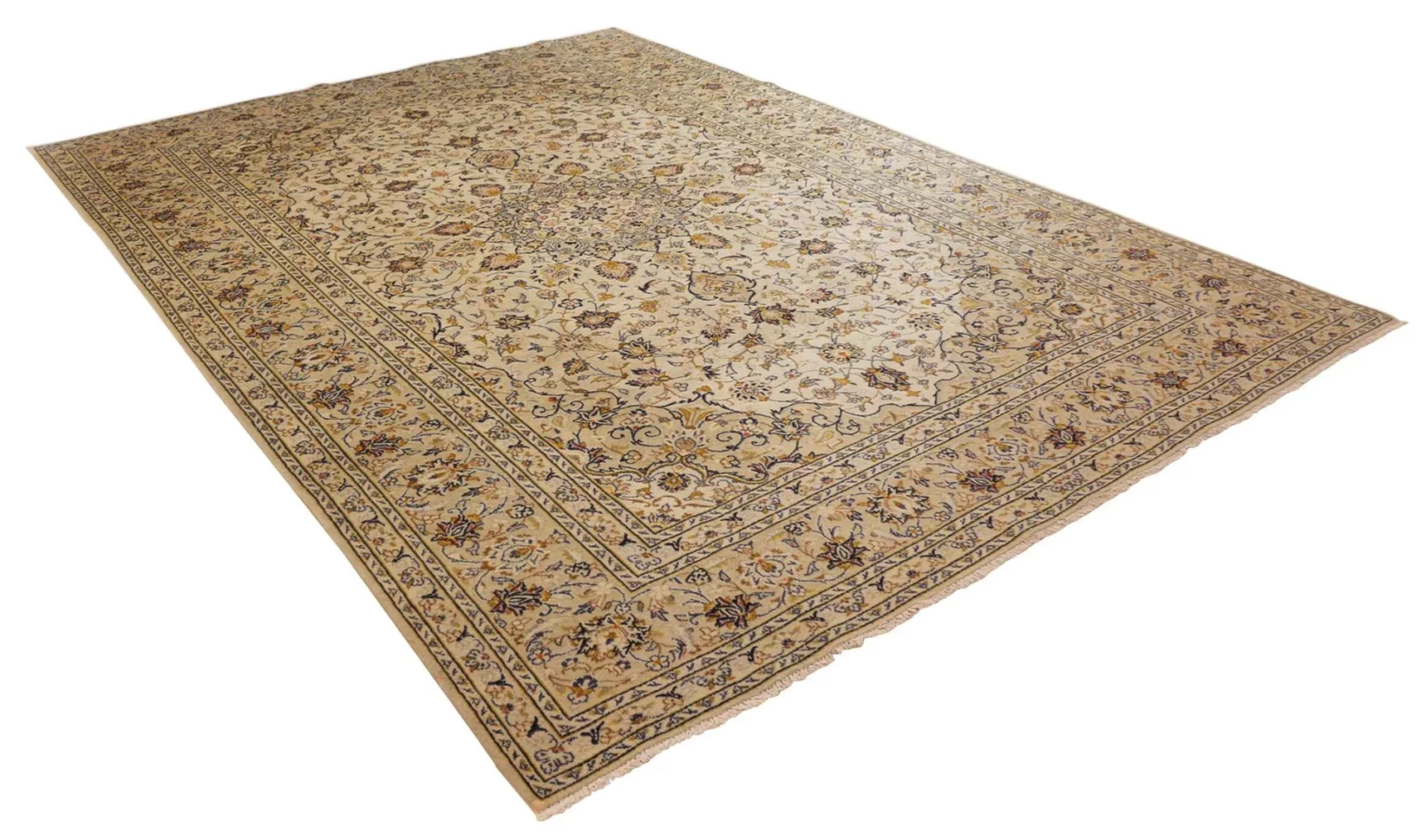 Perserteppich Keshan 348 x 250 cm Schafwolle handgeknüpft