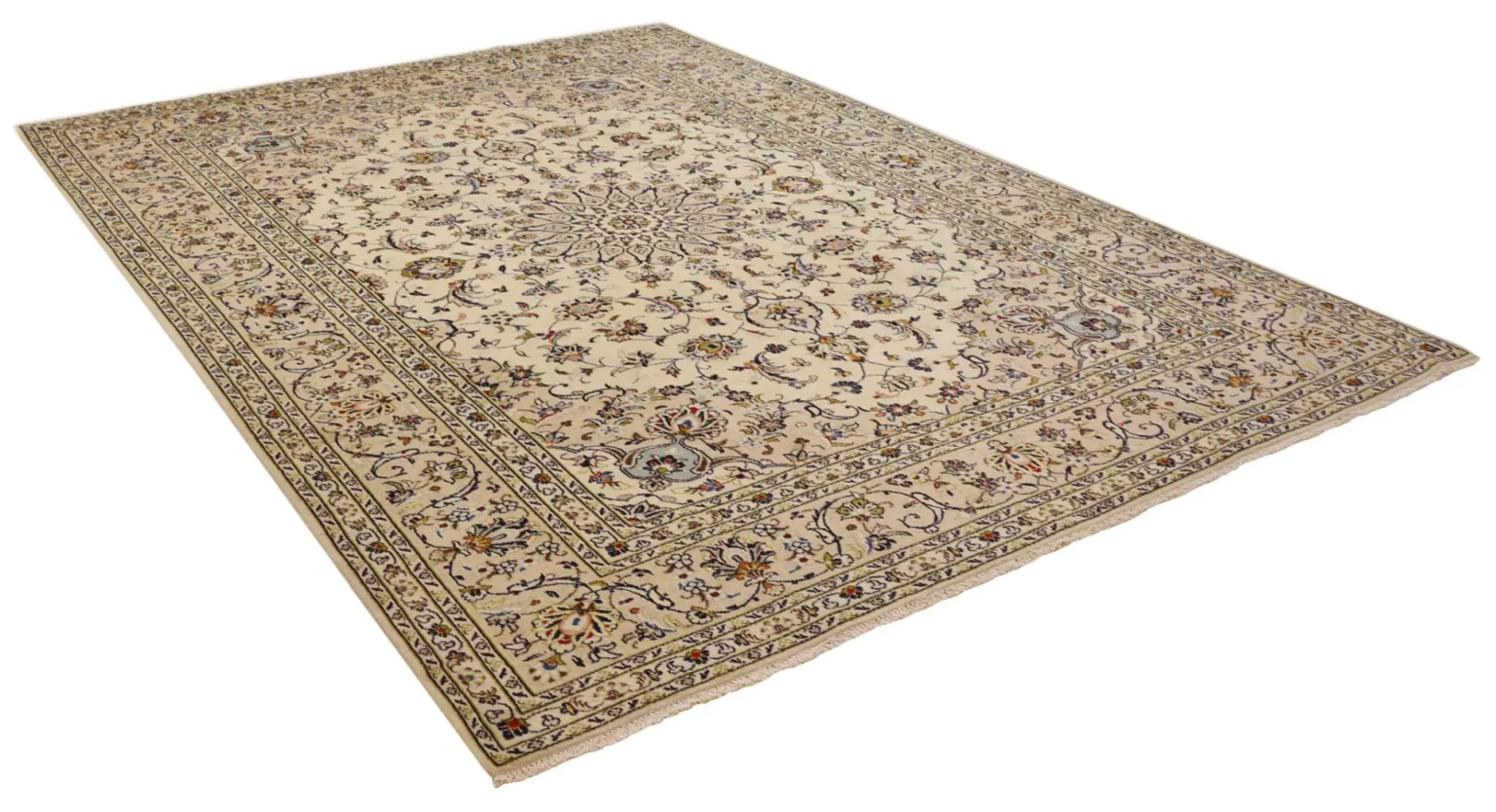 Perserteppich Keshan 341 x 241 cm Schafwolle handgeknüpft