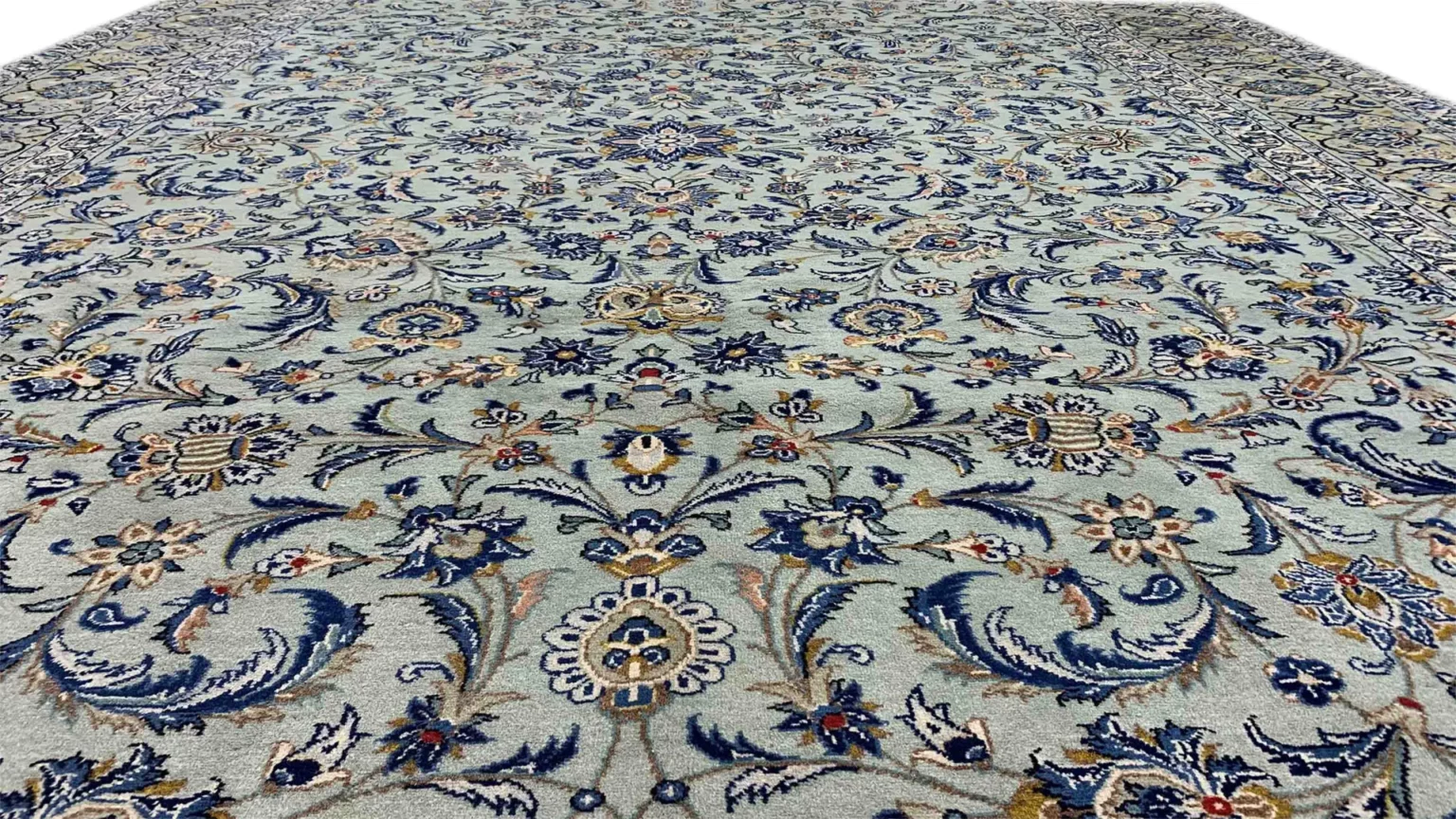 Perserteppich Keshan 351 x 247 cm Wolle handgeknüpft