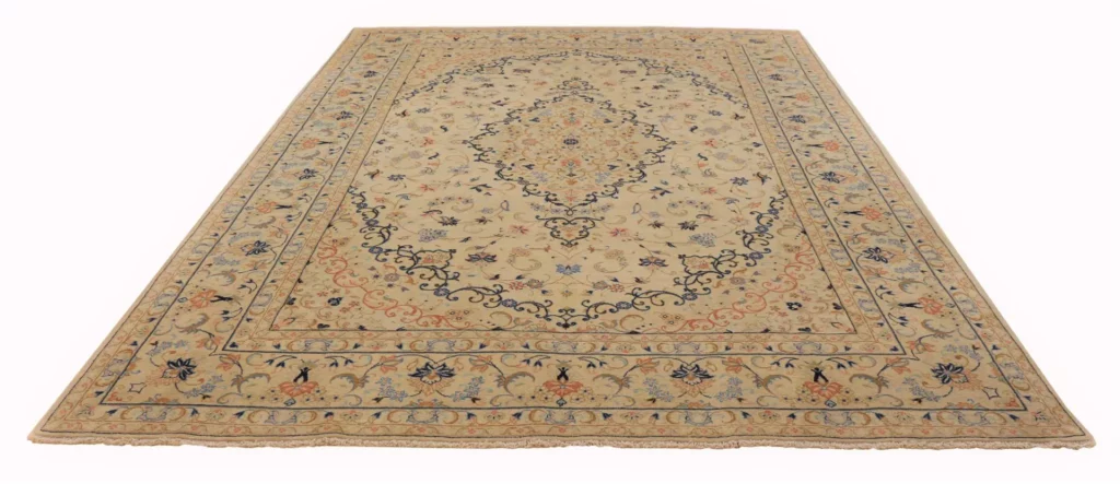 Perserteppich Keshan 370 x 243 cm Wolle handgeknüpft