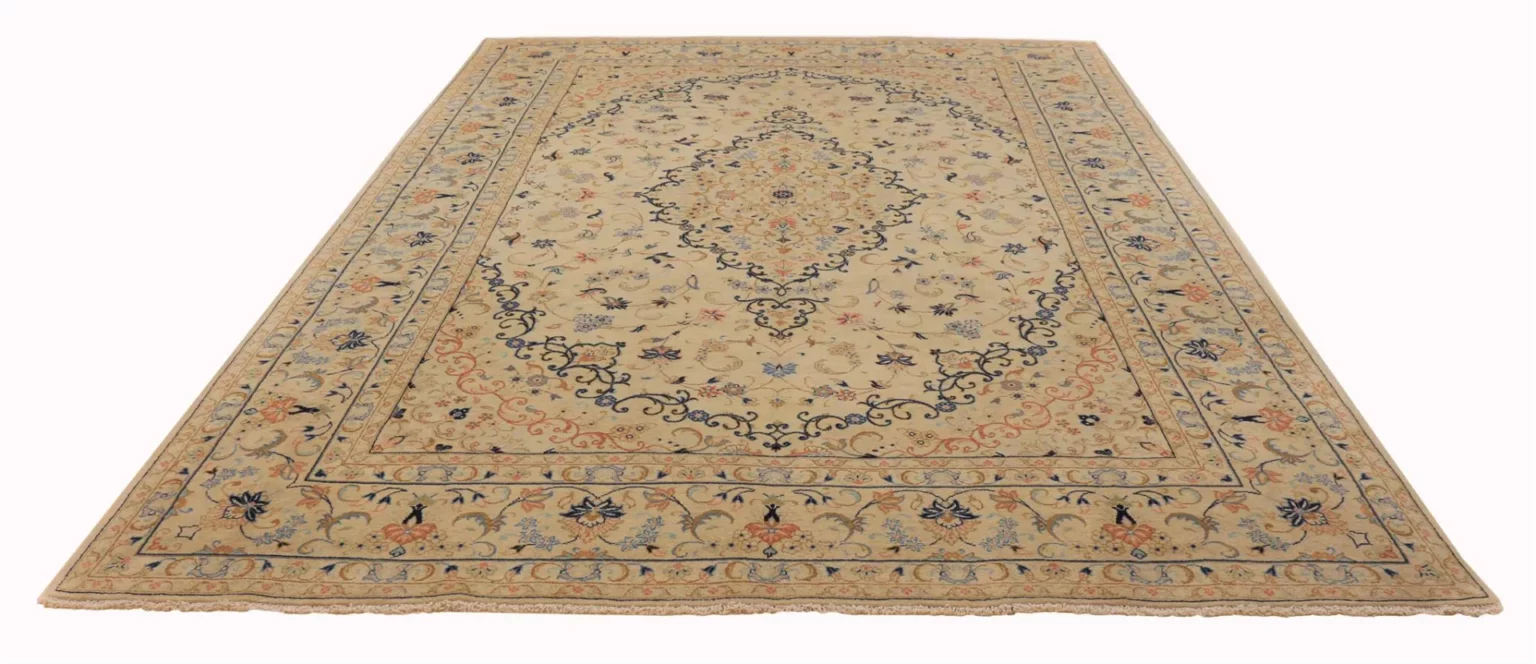 Perserteppich Keshan 370 x 243 cm Wolle handgeknüpft