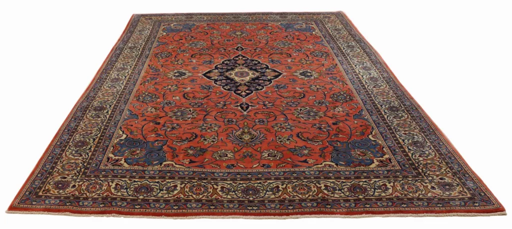 Perserteppich Sarough 342 x 246 cm Wolle handgeknüpft