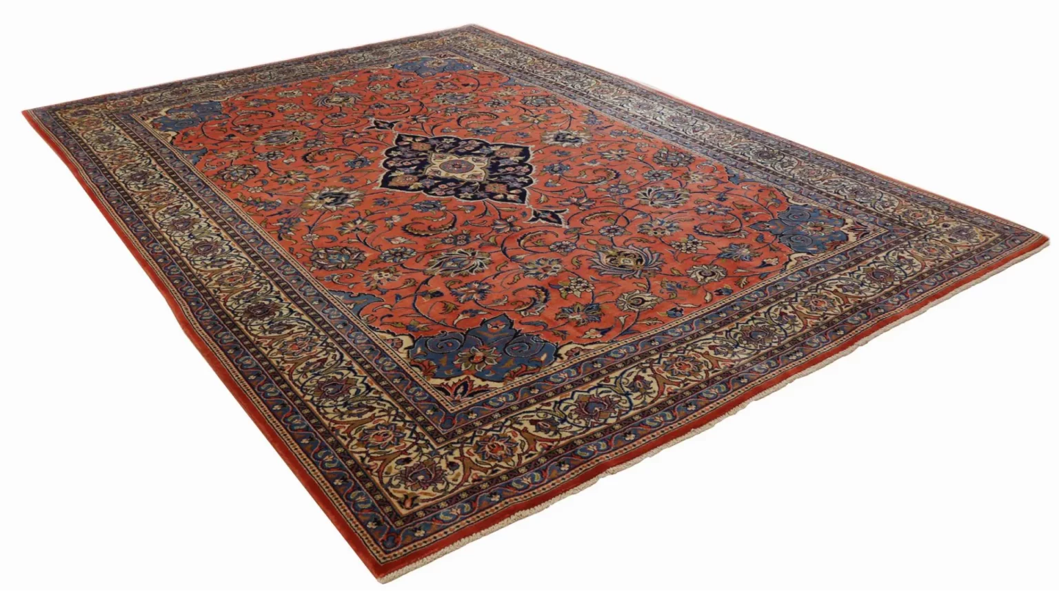 Perserteppich Sarough 342 x 246 cm Wolle handgeknüpft