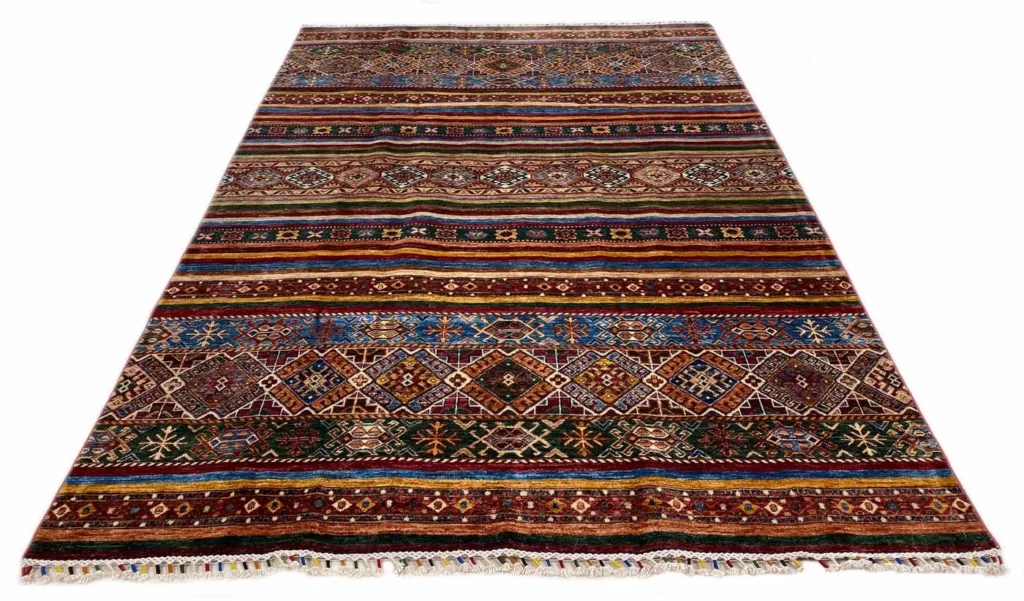 Orientteppich Samarkand 268 x 188 cm Wolle handgeknüpft