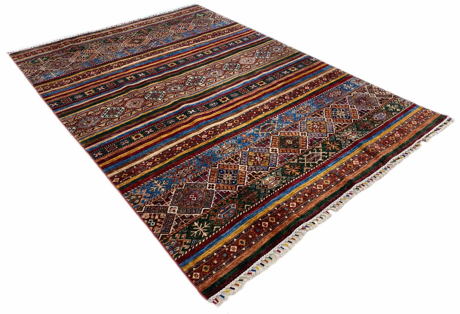 Orientteppich Samarkand 268 x 188 cm Wolle handgeknüpft