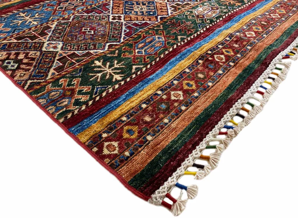 Orientteppich Samarkand 268 x 188 cm Wolle handgeknüpft