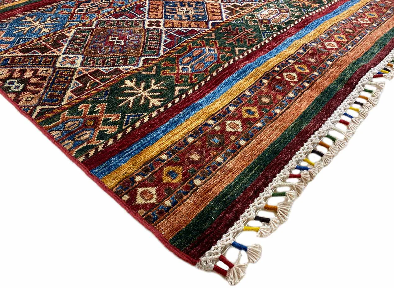 Orientteppich Samarkand 268 x 188 cm Wolle handgeknüpft
