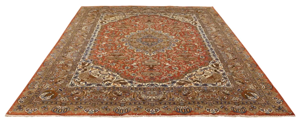 Perserteppich Kashmar 346 x 238 cm Wolle handgeknüpft