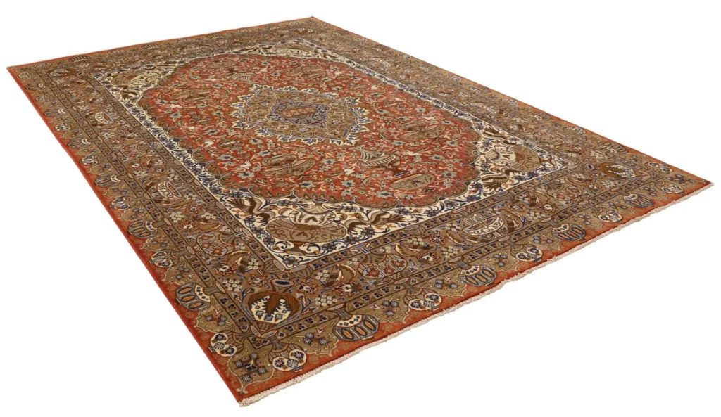 Perserteppich Kashmar 346 x 238 cm Wolle handgeknüpft