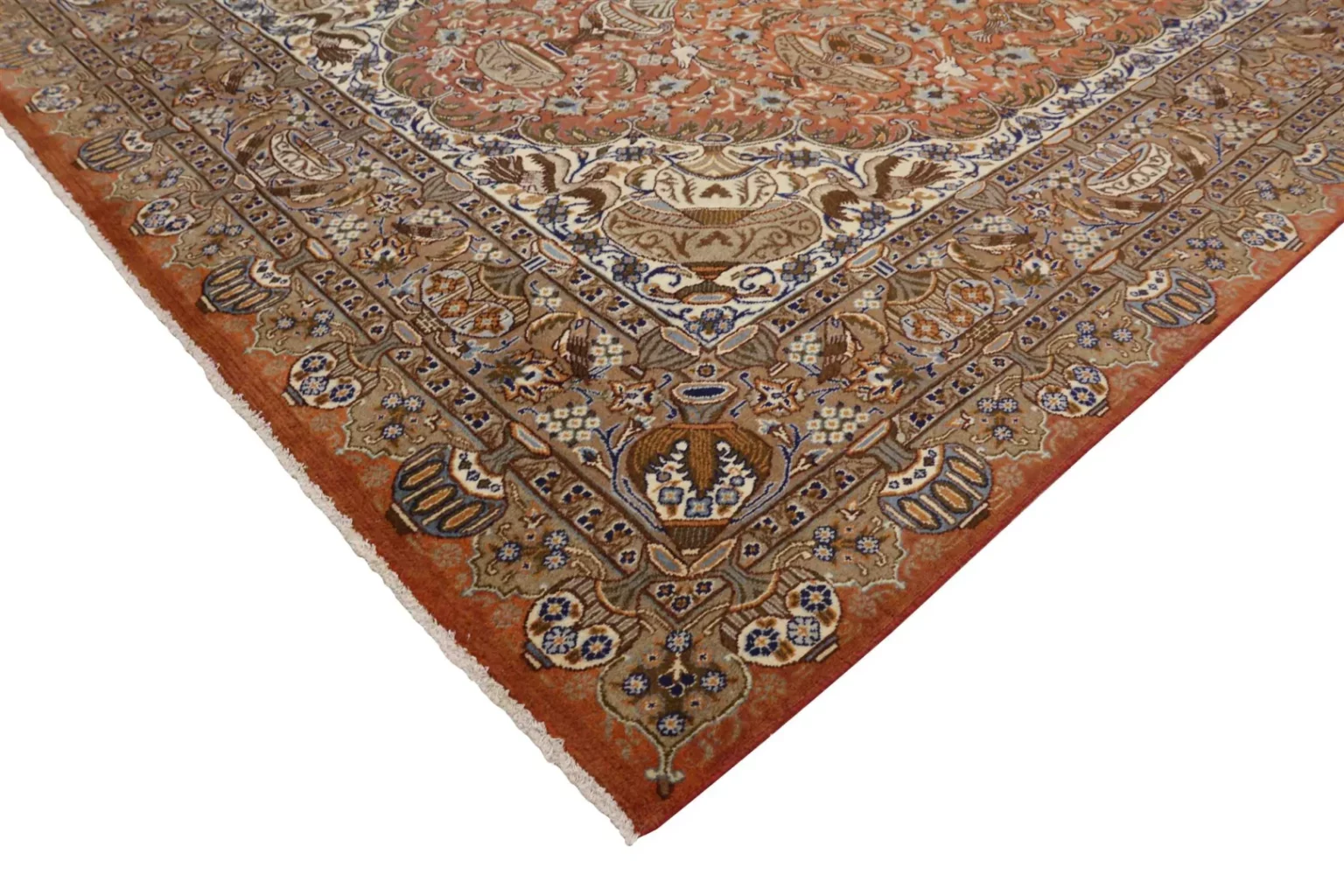 Perserteppich Kashmar 346 x 238 cm Wolle handgeknüpft