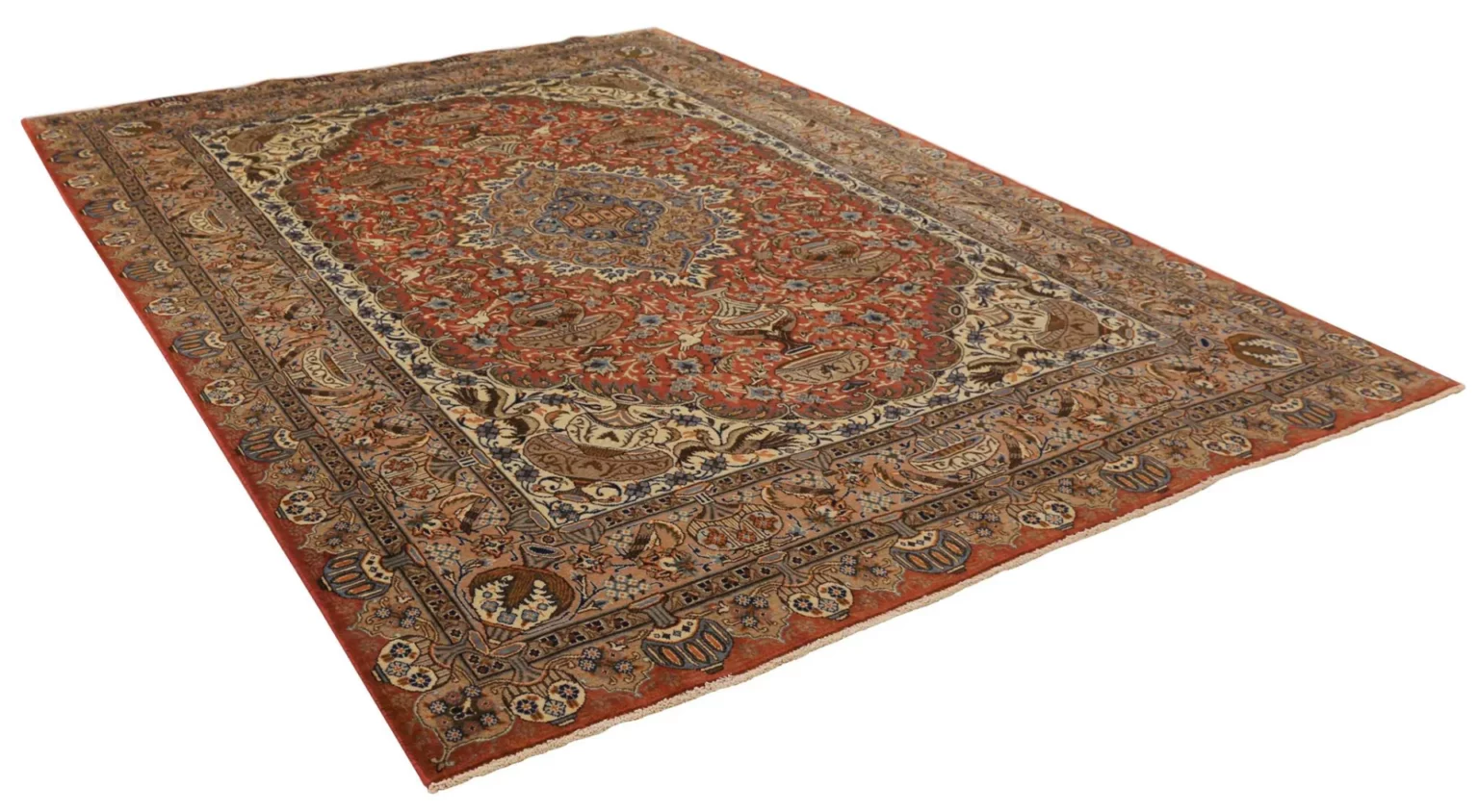 Perserteppich Kashmar 350 x 245 cm Wolle handgeknüpft