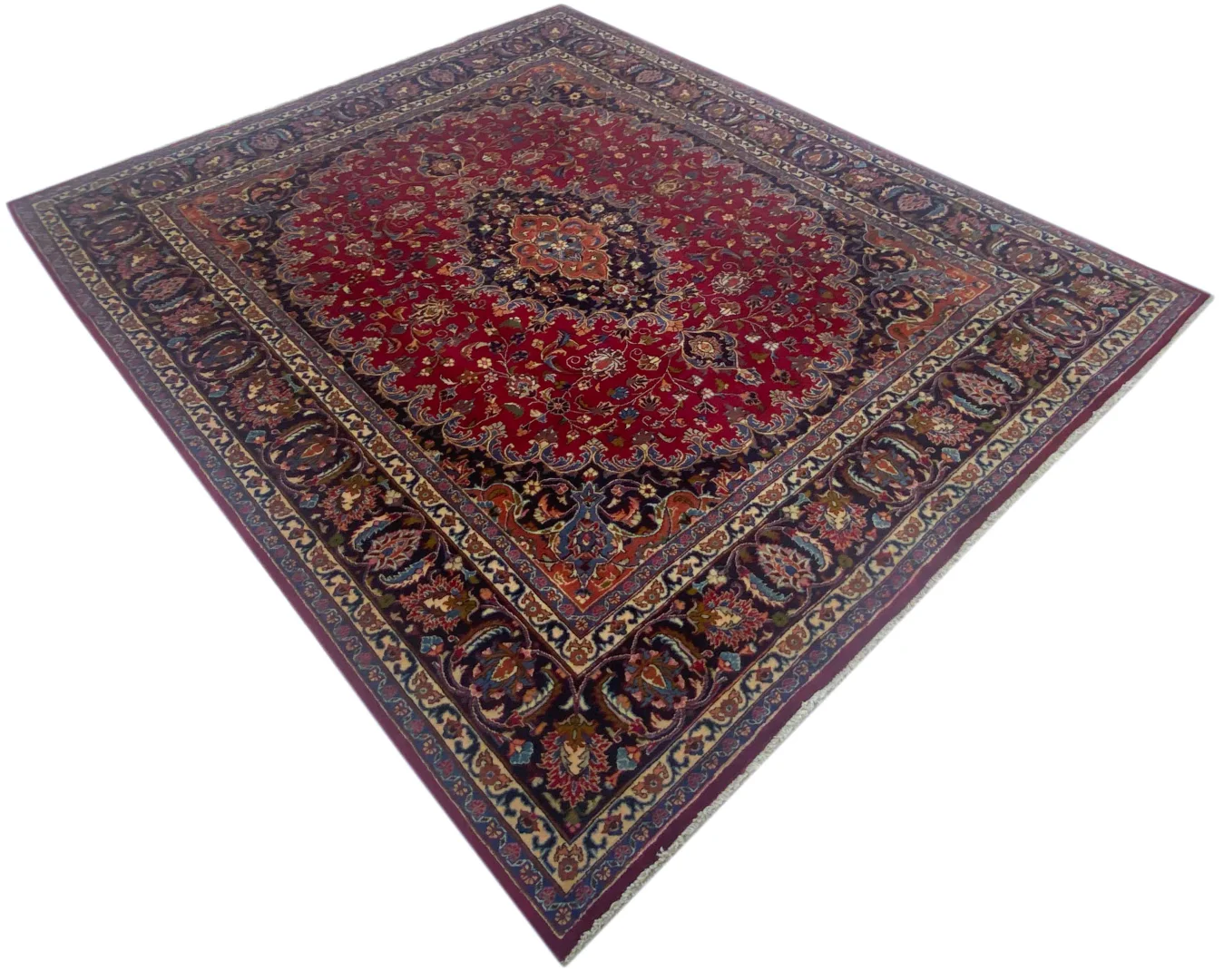Perserteppich Maschhad 302 x 253 cm Wolle handgeknüpft