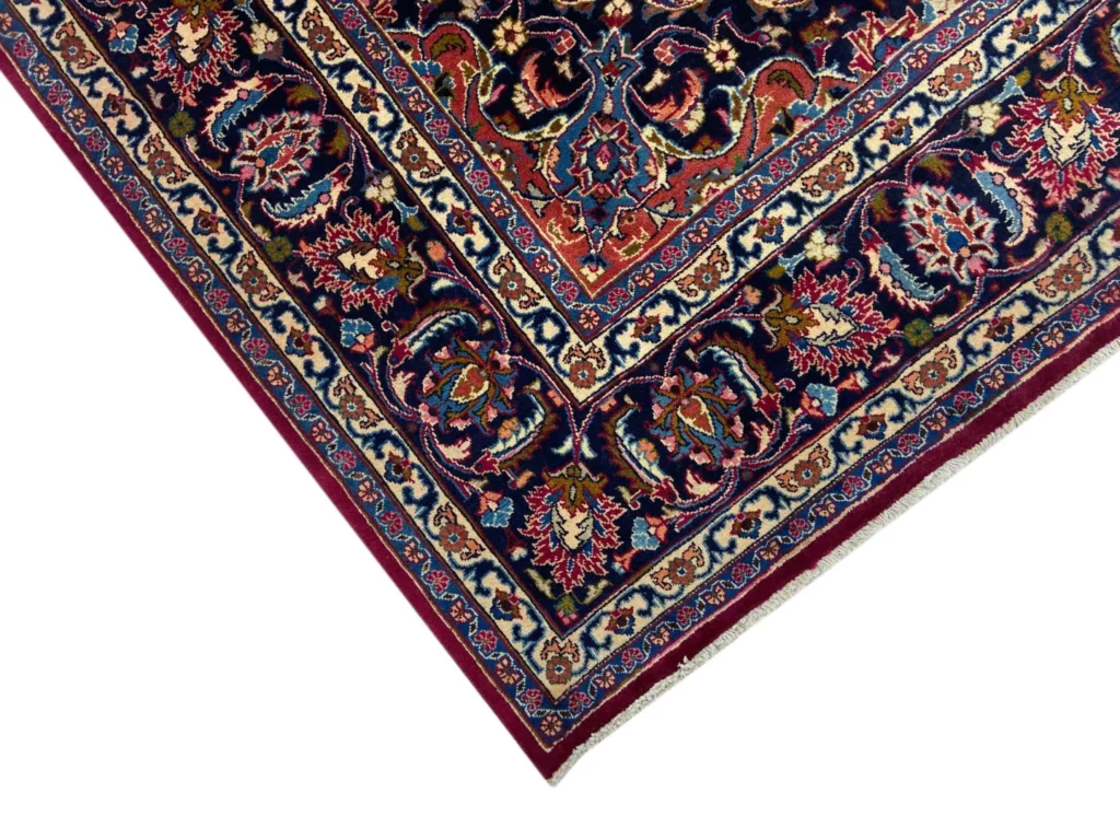 Perserteppich Maschhad 302 x 253 cm Wolle handgeknüpft